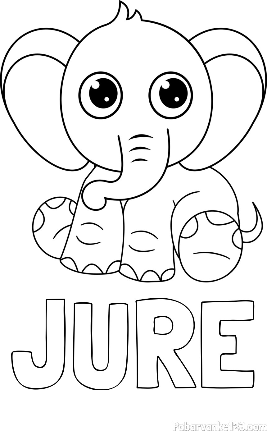 Pobarvanka imena JURE