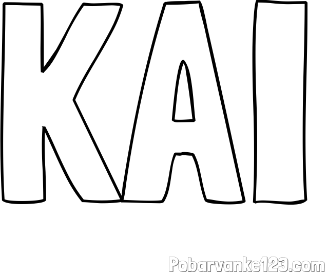 Pobarvanka imena KAI