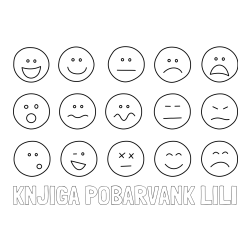 Online izdelana pobarvanka - Pobarvanka imena KNJIGA POBARVANK LILI in pobarvanka smeškov