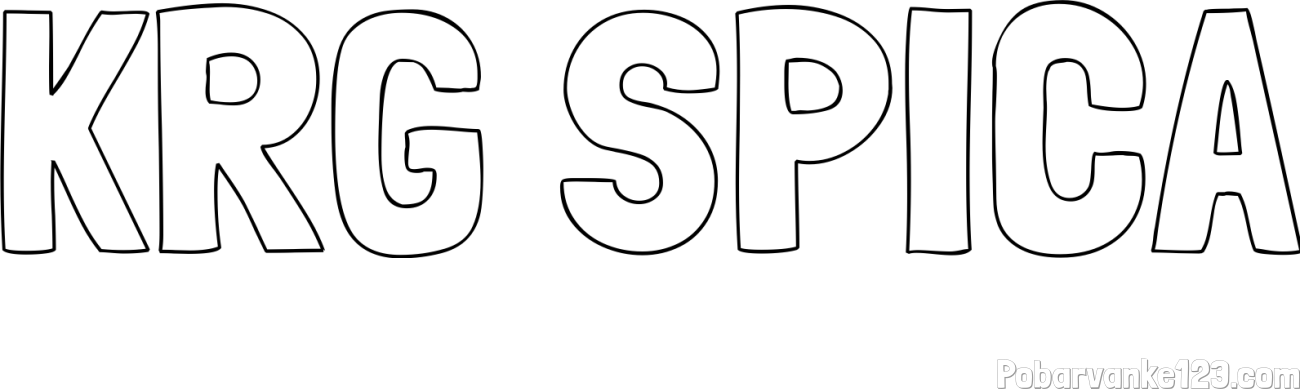 Pobarvanka imena KRG ŠPICA