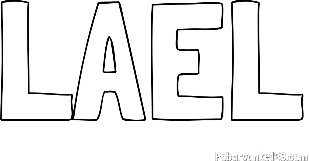 Pobarvanka imena LAEL