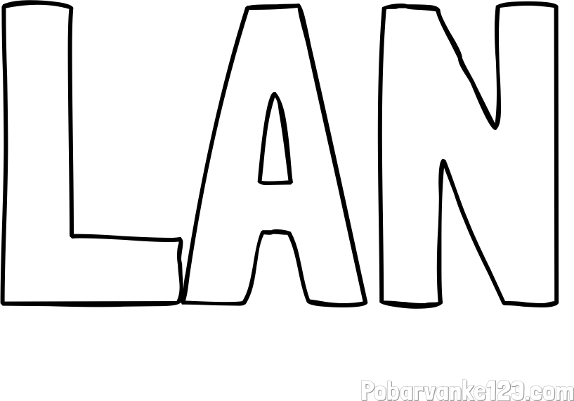 Pobarvanka imena LAN