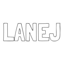 Pobarvanka imena LANEJ