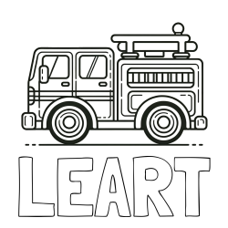 Online izdelana pobarvanka - Pobarvanka imena LEART