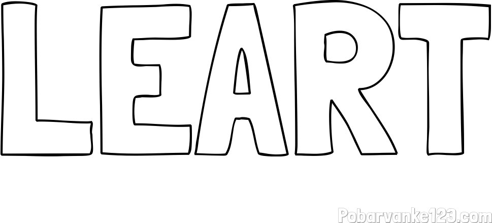 Pobarvanka imena LEART