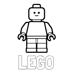 Online izdelana pobarvanka - Pobarvanka imena LEGO in pobarvanka LEGO figurice fanta