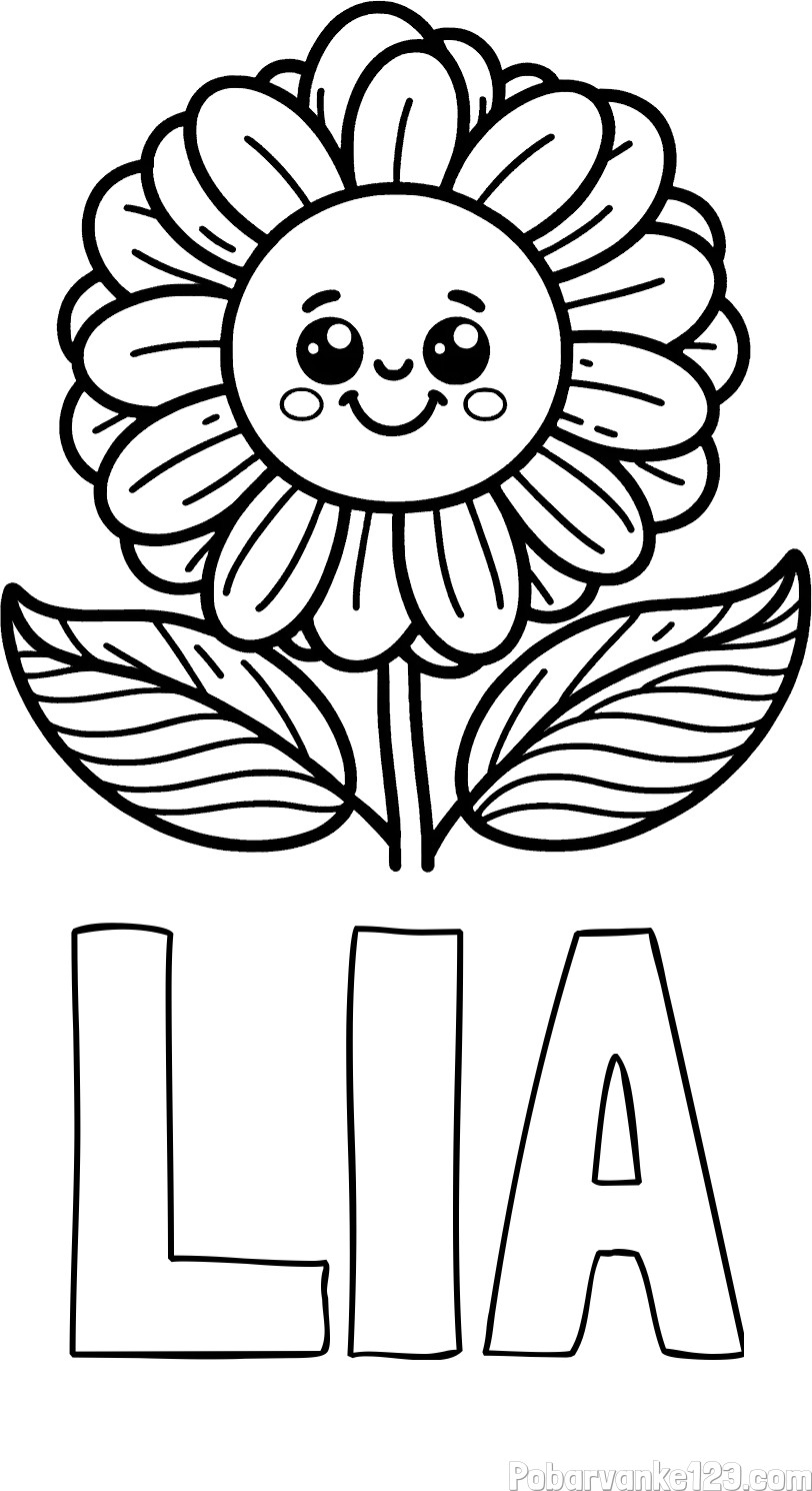 Pobarvanka imena LIA