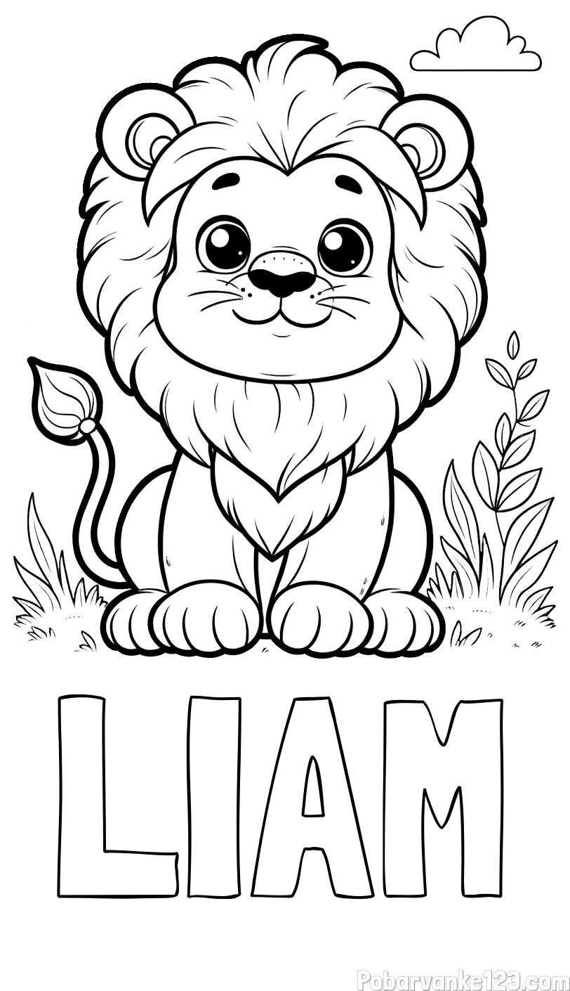 Pobarvanka imena LIAM