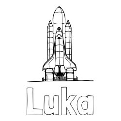 Pobarvanka imena Luka