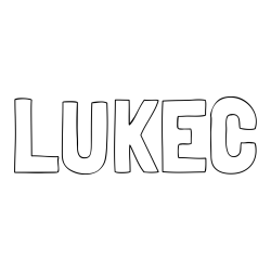 Online izdelana pobarvanka - Pobarvanka imena LUKEC