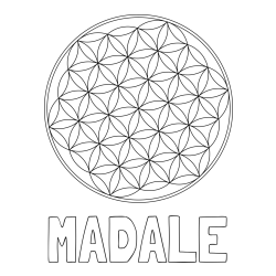 Online izdelana pobarvanka - Pobarvanka imena MADALE in mandale