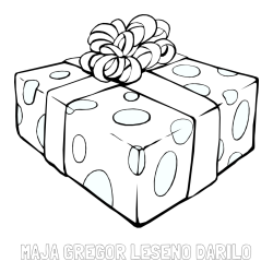 Online izdelana pobarvanka - Pobarvanka imena MAJA GREGOR LESENO DARILO in božično darilo