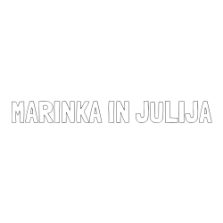 Online izdelana pobarvanka - Pobarvanka imena MARINKA IN JULIJA
