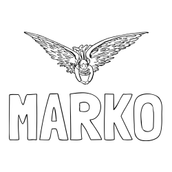 Pobarvanka imena MARKO