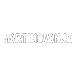 Online izdelana pobarvanka - Pobarvanka imena MARTINOVANJE
