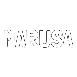 Pobarvanka imena MARUŠA