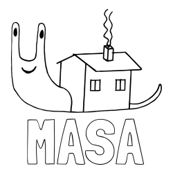 Online izdelana pobarvanka - Pobarvanka imena MAŠA in pobarvanka polžka s hiško