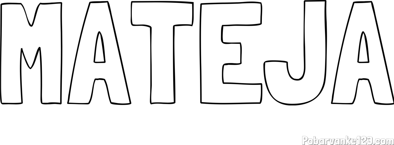Pobarvanka imena MATEJA