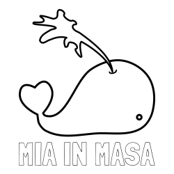 Online izdelana pobarvanka - Pobarvanka imena MIA IN MAŠA in pobarvanka kit