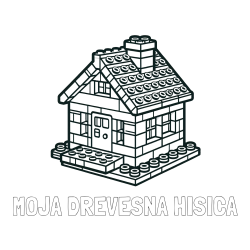 Online izdelana pobarvanka - Pobarvanka imena MOJA DREVESNA HIŠICA in pobarvanka LEGO hiške