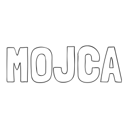 Pobarvanka imena MOJCA