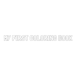 Pobarvanka imena MY FIRST COLORING BOOK