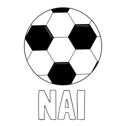 Online izdelana pobarvanka - Pobarvanka imena NAI in pobarvanka nogometne žoge