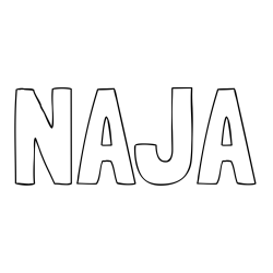Pobarvanka imena NAJA