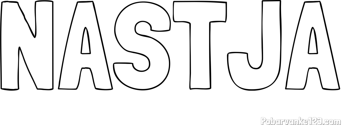 Pobarvanka imena NASTJA