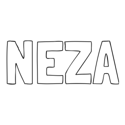 Pobarvanka imena NEŽA