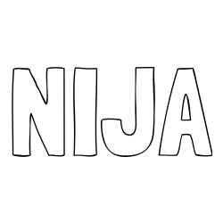 Pobarvanka imena NIJA