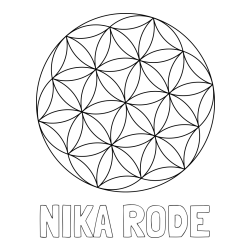 Online izdelana pobarvanka - Pobarvanka imena NIKA RODE in mandale 2