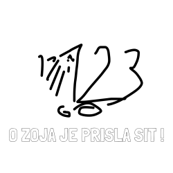 Online izdelana pobarvanka - Pobarvanka imena O ZOJA JE PRIŠLA ŠIT ! in 123