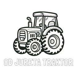 Online izdelana pobarvanka - Pobarvanka imena OD JURETA TRAKTOR in pobarvanka čudovitega traktorja