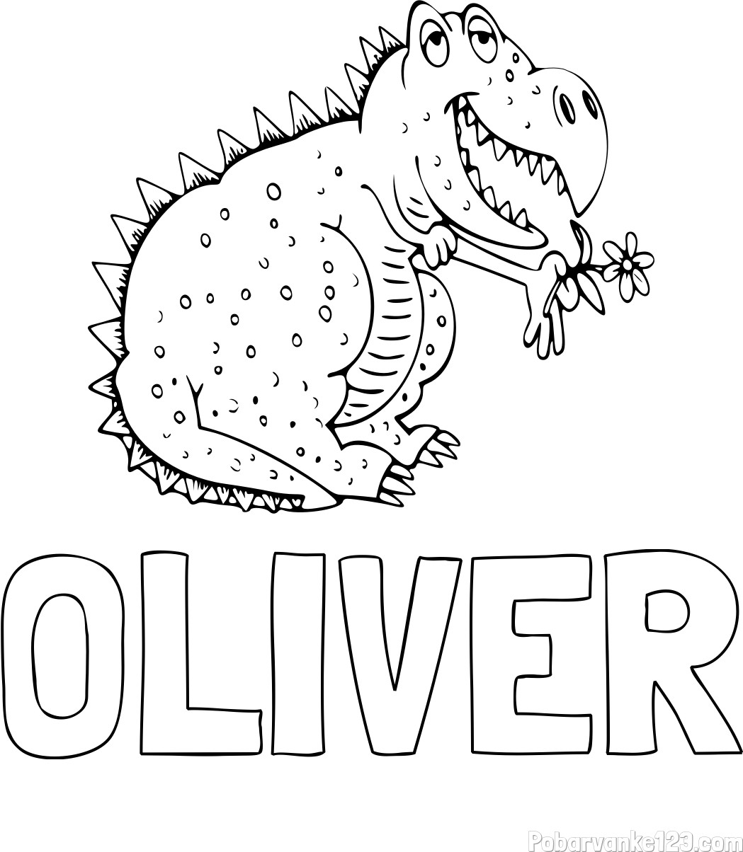 Pobarvanka imena OLIVER