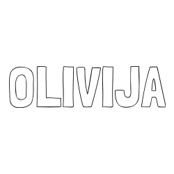 Pobarvanka imena OLIVIJA