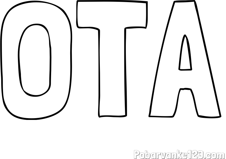 Pobarvanka imena OTA