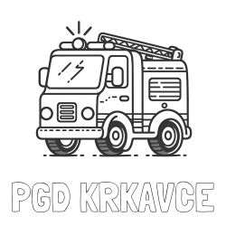 Online izdelana pobarvanka - Pobarvanka imena PGD KRKAVČE in pobarvanka gasilskega avta z vklopljeno sireno