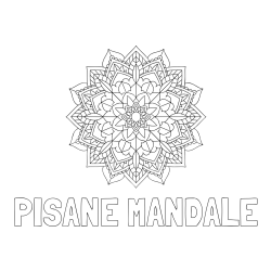 Online izdelana pobarvanka - Pobarvanka imena PISANE MANDALE