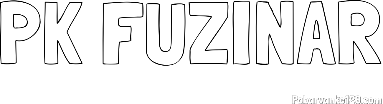 Pobarvanka imena PK FUŽINAR