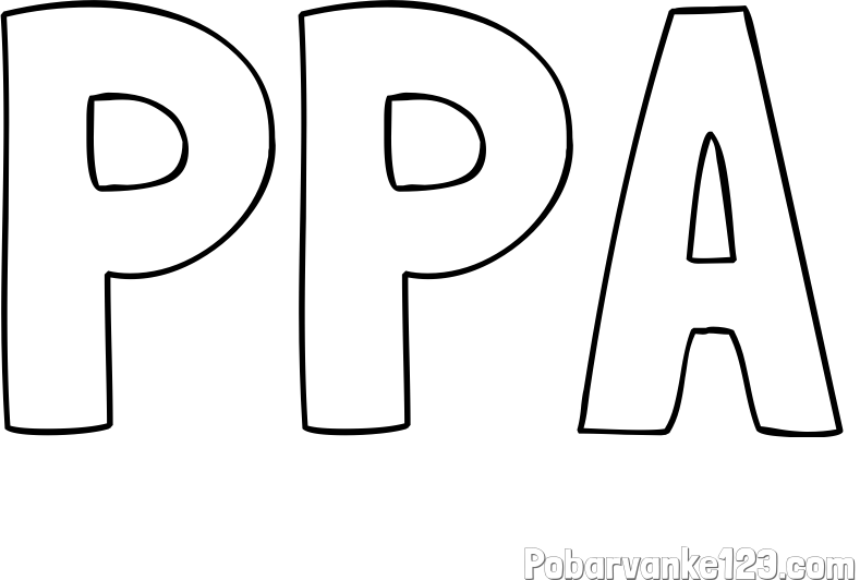 Pobarvanka imena PPA