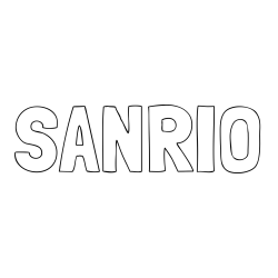 Online izdelana pobarvanka - Pobarvanka imena SANRIO