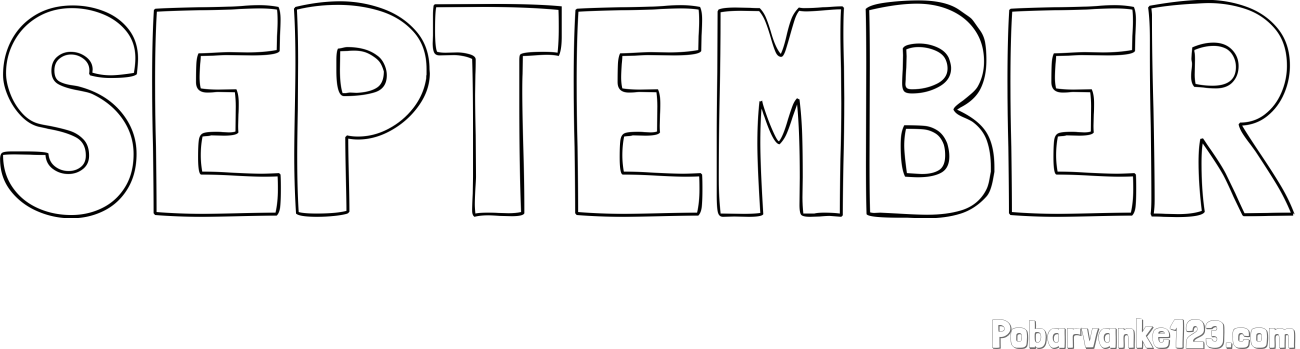 Pobarvanka imena SEPTEMBER