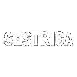 Online izdelana pobarvanka - Pobarvanka imena SESTRICA