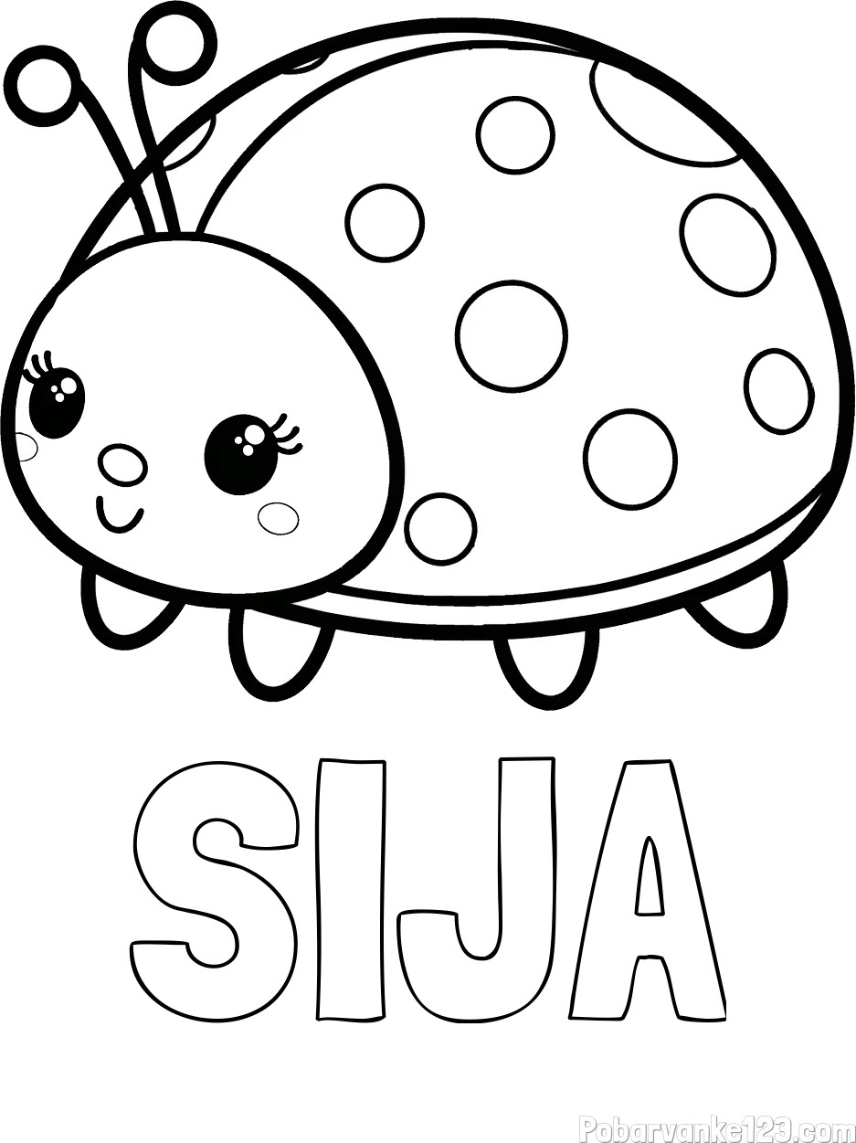 Pobarvanka imena SIJA