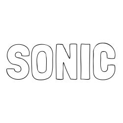 Pobarvanka imena SONIC