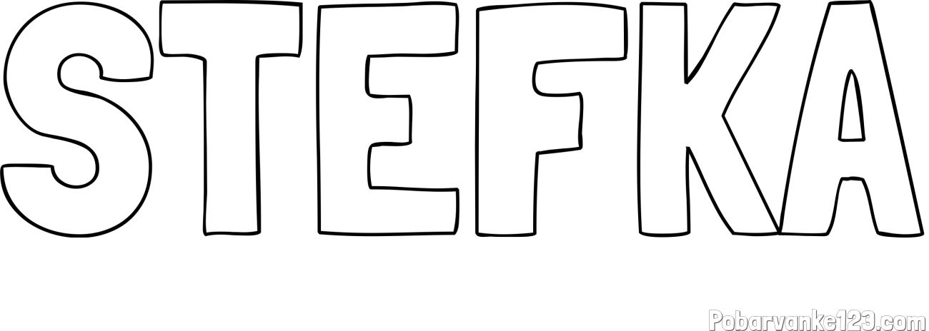 Pobarvanka imena ŠTEFKA