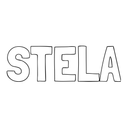 Pobarvanka imena STELA