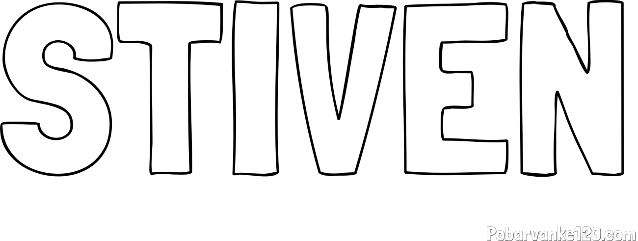 Pobarvanka imena STIVEN