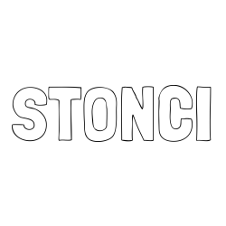 Online izdelana pobarvanka - Pobarvanka imena STONČI